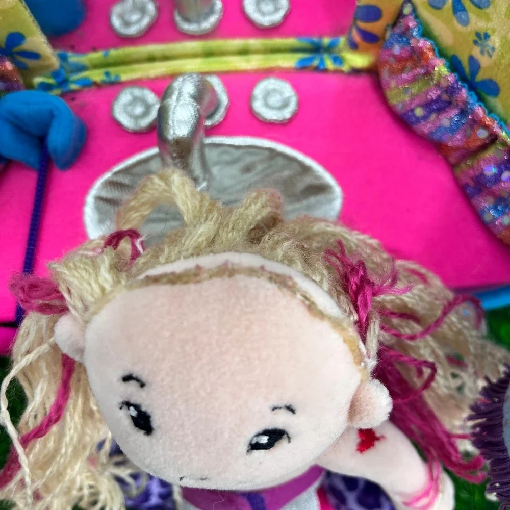 Manhattan‎ Toy Groovy Girls Plush Doll Salon Vanity Playset Pink Purple Y2K Toy